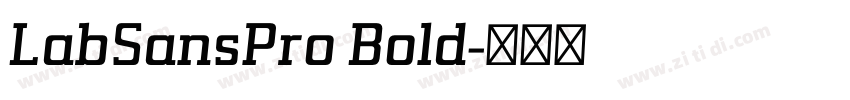 LabSansPro Bold字体转换
